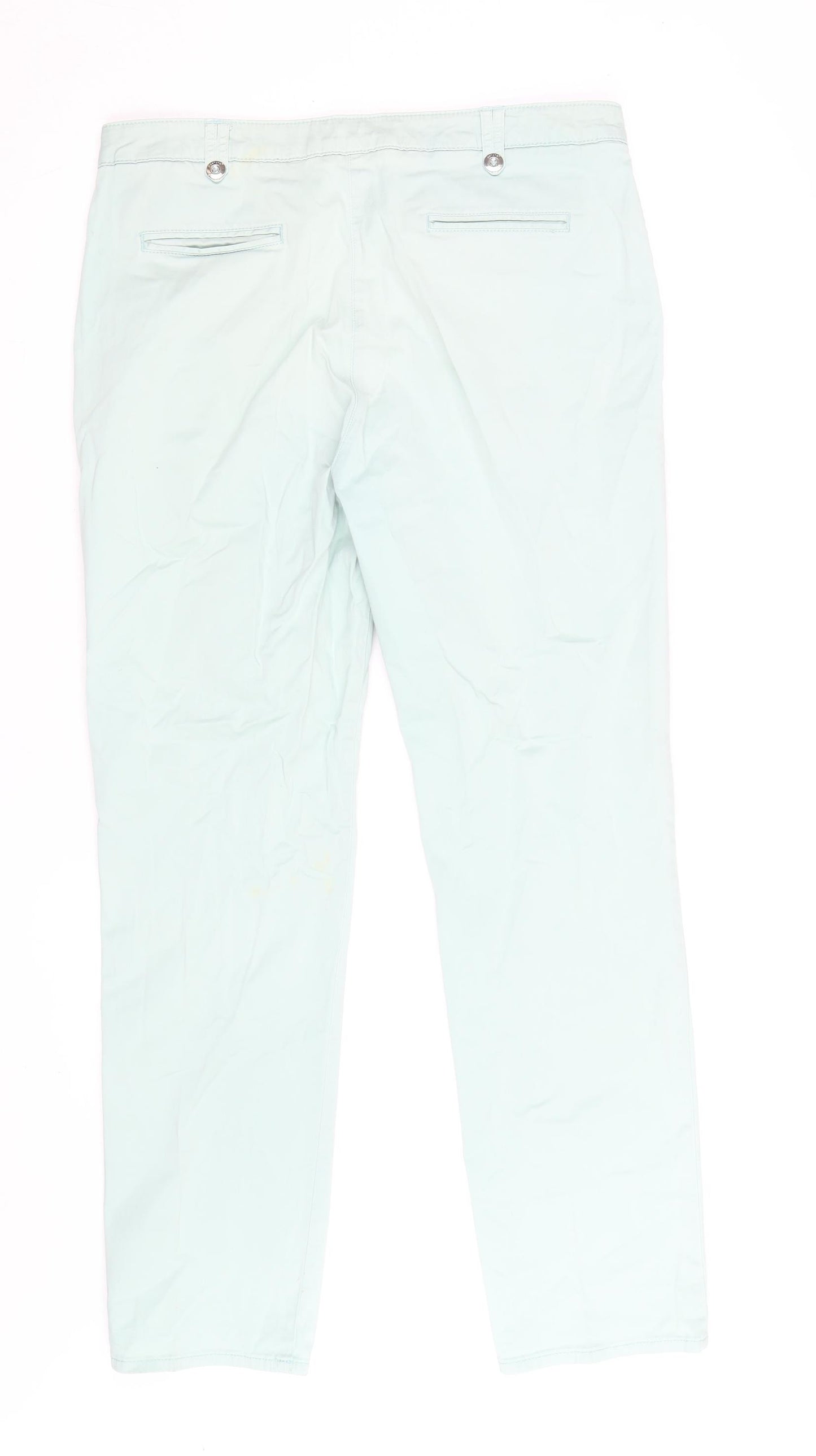Marks and Spencer Women’s Green Straight Leg Trousers Size 14