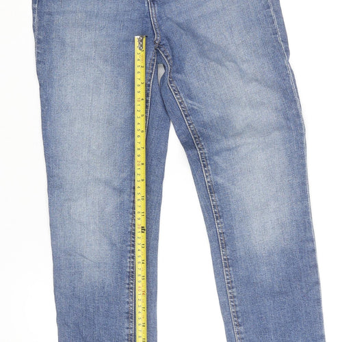 H&M Women’s Blue Slim Ankle Jeans Size 10 Regular Fit Denim