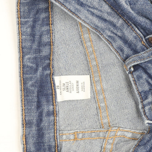 H&M Women’s Blue Slim Ankle Jeans Size 10 Regular Fit Denim