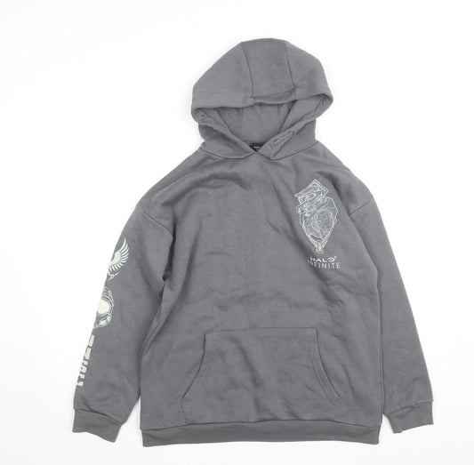 Halo Infinite Boys Grey Pullover Hoodie M 12-13 Years Graphic Print Primark