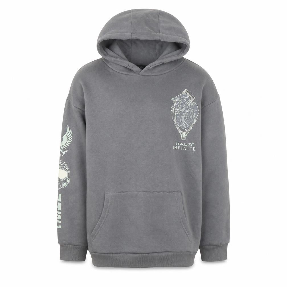 Halo Infinite Boys Grey Pullover Hoodie M 12-13 Years Graphic Print Primark