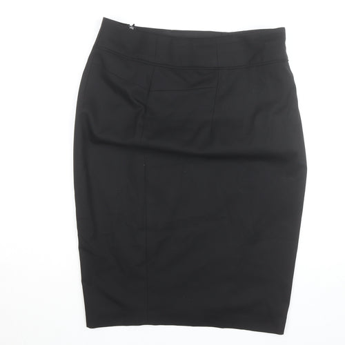 Next Women Black Size 14 Pencil Skirt Tailoring Workwear Knee Length