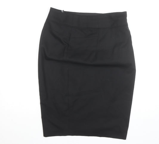 Next Women Black Size 14 Pencil Skirt Tailoring Workwear Knee Length