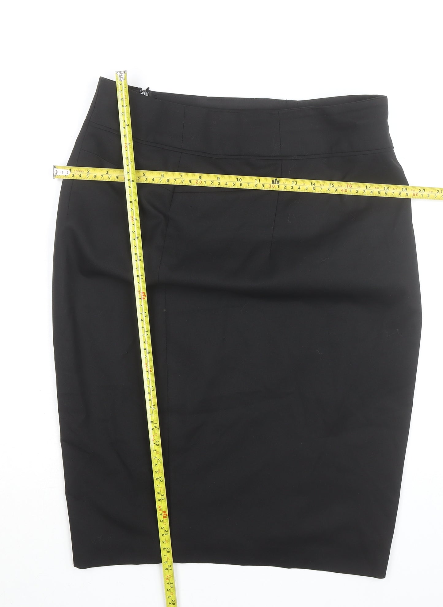 Next Women Black Size 14 Pencil Skirt Tailoring Workwear Knee Length