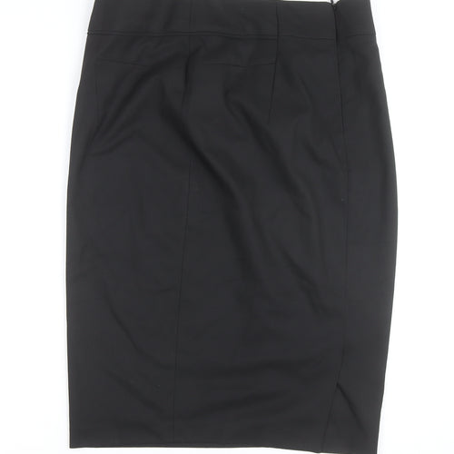 Next Women Black Size 14 Pencil Skirt Tailoring Workwear Knee Length