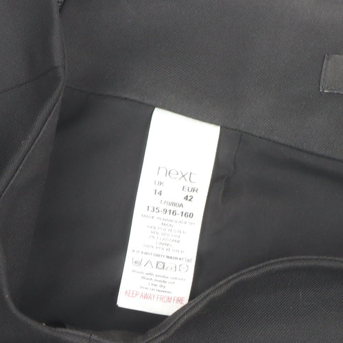 Next Women Black Size 14 Pencil Skirt Tailoring Workwear Knee Length