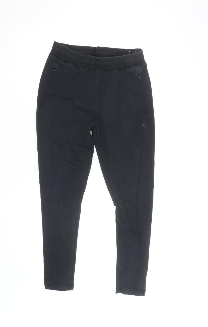 Puma Womens Black Slim Fit Jogger Trousers Size 10