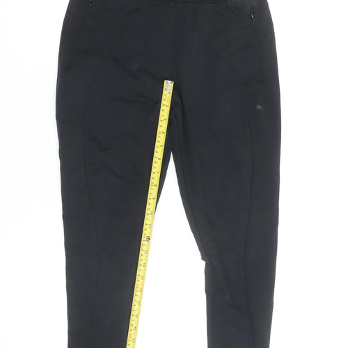 Puma Womens Black Slim Fit Jogger Trousers Size 10
