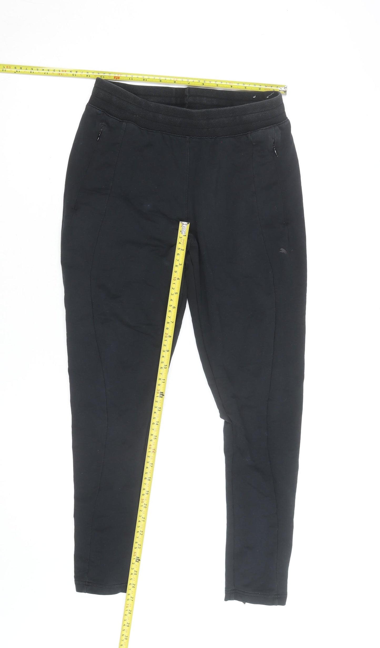 Puma Womens Black Slim Fit Jogger Trousers Size 10