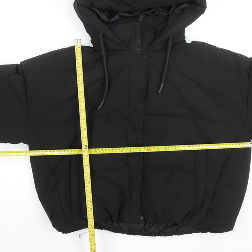 Primark Womens Black L Hooded Puffer Jacket Winter Coat