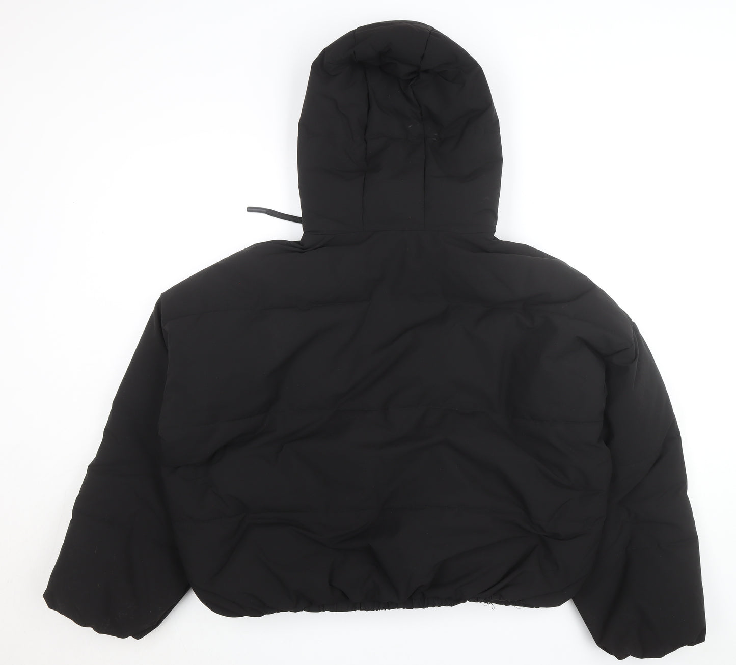 Primark Womens Black L Hooded Puffer Jacket Winter Coat