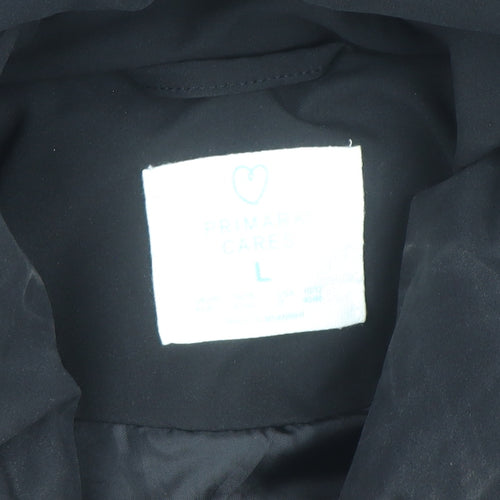 Primark Womens Black L Hooded Puffer Jacket Winter Coat