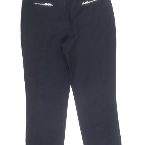 Taifun Women Blue Skinny Stretch Trousers Size 8 Slim Fit