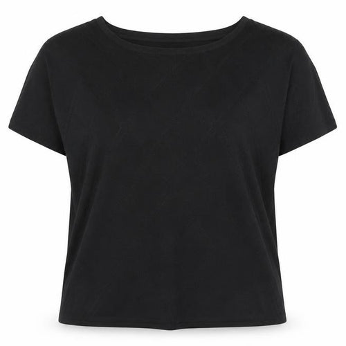 CYRUS Women's Black Knit Short Sleeve Crew Neck Top XL