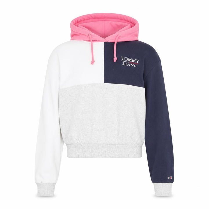 Tommy Jeans Girls Multicoloured 2XS Pullover Colourblock Hoodie