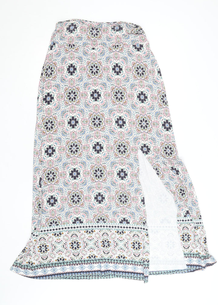 Artisan NY Women's Multicoloured Midi Wrap Cotton Skirt Size M
