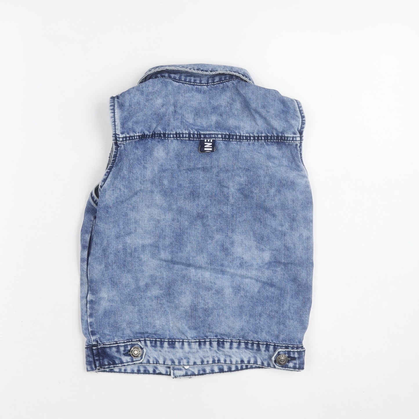 Kamikay Women's Blue Denim Sleeveless Waistcoat Size M Casual