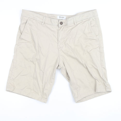 Jack & Jones Men’s Beige Chino Shorts XL Regular Fit