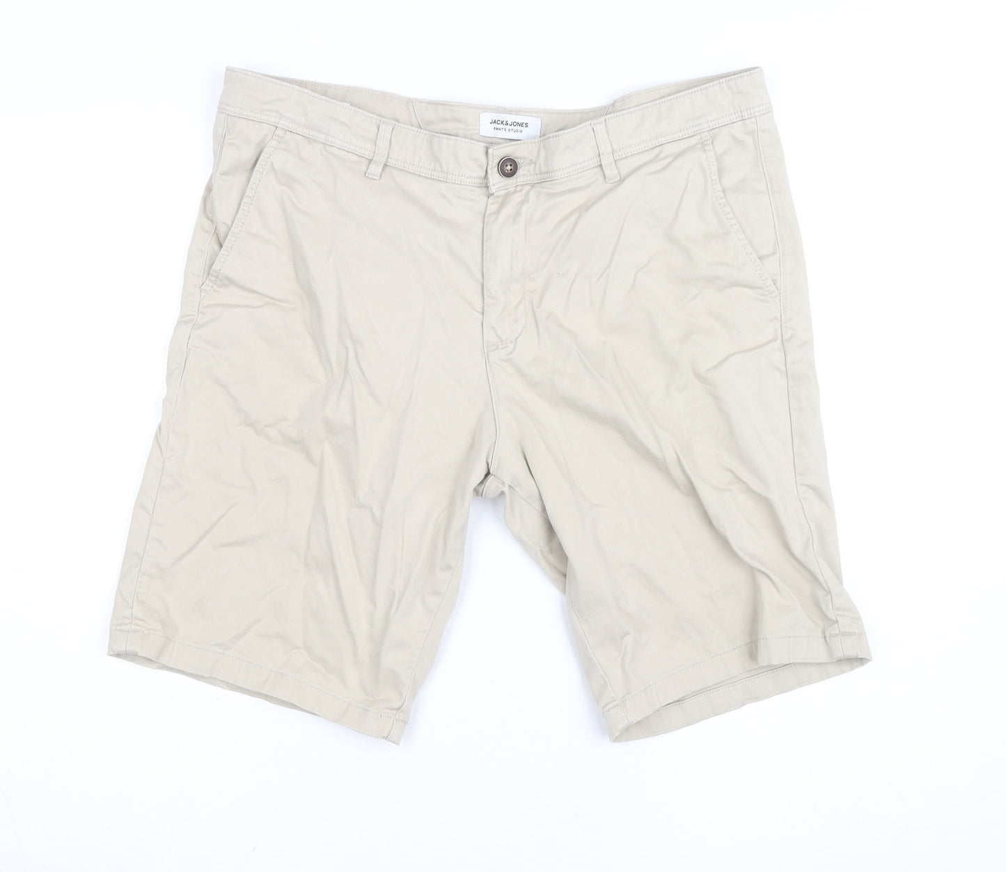 Jack & Jones Men’s Beige Chino Shorts XL Regular Fit