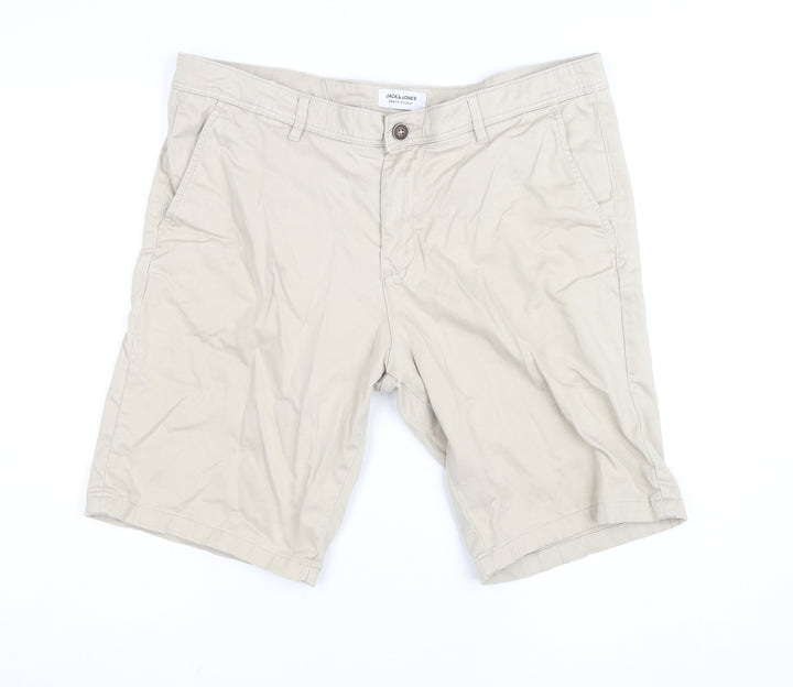Jack & Jones Men’s Beige Chino Shorts XL Regular Fit