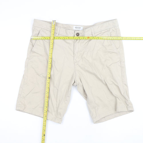Jack & Jones Men’s Beige Chino Shorts XL Regular Fit