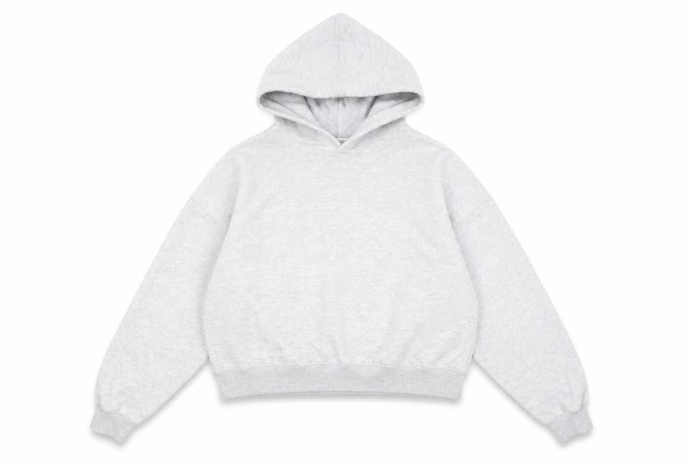 Stradivarius Women’s Grey Pullover Hoodie Size S - Soft Fleece Casual