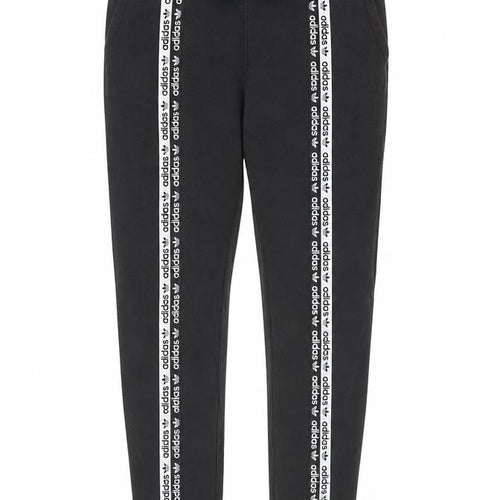 Adidas Women's Black Jogger Trousers Size 8 Slim Fit Activewear