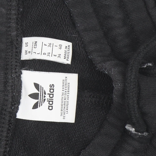 Adidas Women's Black Jogger Trousers Size 8 Slim Fit Activewear