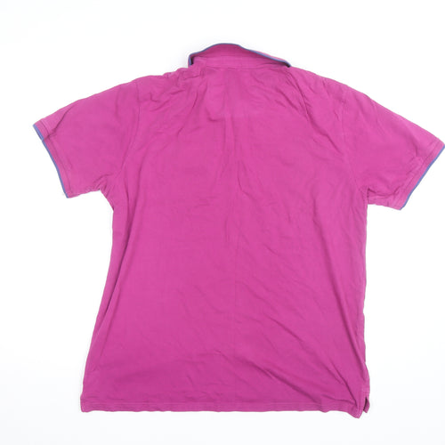 Dunnes Men’s Pink Cotton Short Sleeve Polo Shirt Size L
