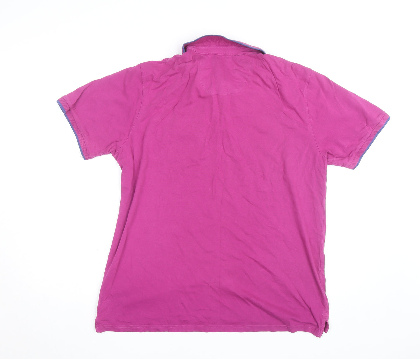 Dunnes Men’s Pink Cotton Short Sleeve Polo Shirt Size L