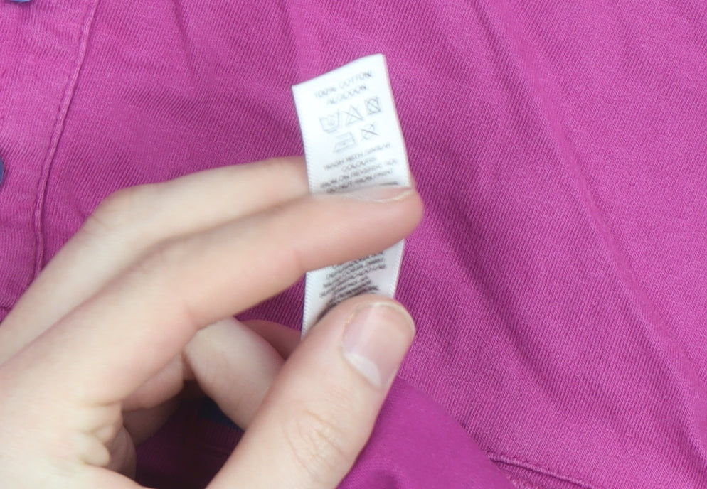 Dunnes Men’s Pink Cotton Short Sleeve Polo Shirt Size L