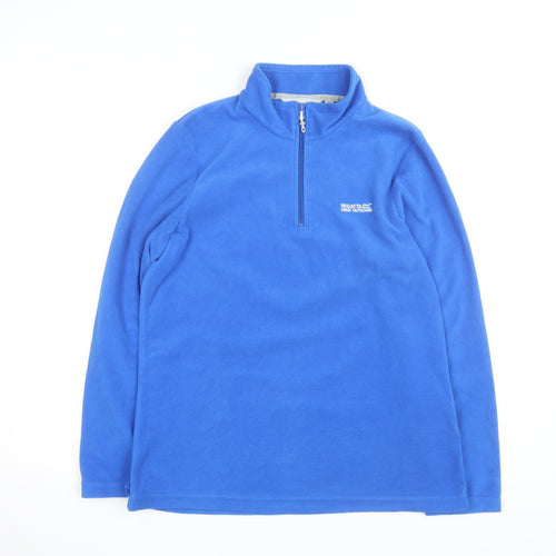 Regatta Men Blue L Lightweight Fleece 1/2 Zip Active Jacket