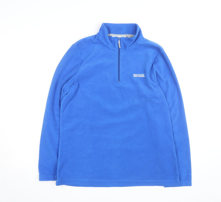 Regatta Men Blue L Lightweight Fleece 1/2 Zip Active Jacket