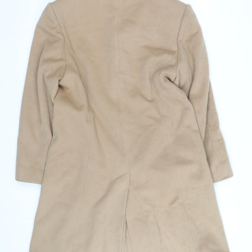 Blarney Woollen Mills Women's Beige Long Wool Overcoat Size 16