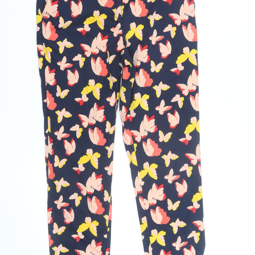 Oasis Women’s Multicoloured Floral Ankle Slim Trousers Size 8
