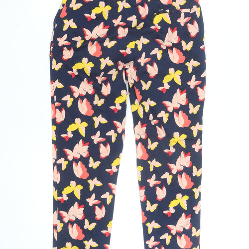 Oasis Women’s Multicoloured Floral Ankle Slim Trousers Size 8