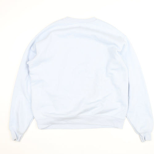 Stradivarius Unisex Blue Boston Crew Neck Sweatshirt XS