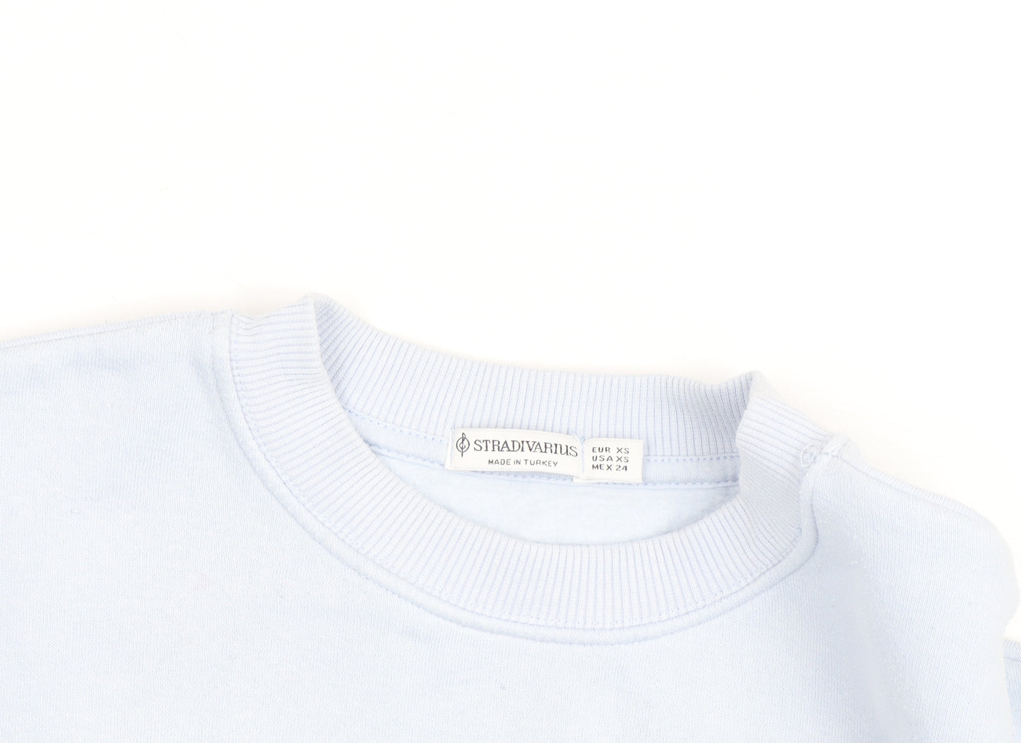 Stradivarius Unisex Blue Boston Crew Neck Sweatshirt XS