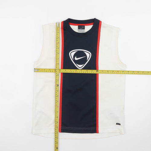 Nike Teens Multicoloured Sleeveless Dri-Fit Sports T-Shirt L