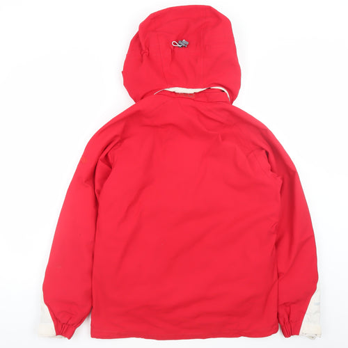 Eider Men's Red Waterproof Ski Jacket Size 38 Hooded Winter Coat