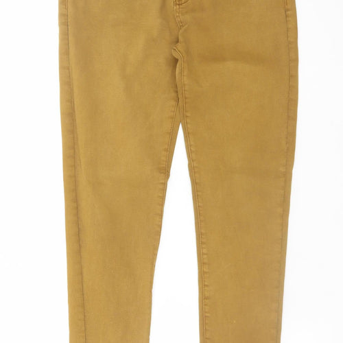 Voggo Men Brown Slim Fit Skinny Denim Jeans Size L