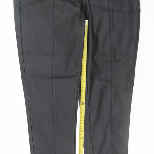 Principles by Ben de Lisi Womens Black Faux Leather Leggings Size 16