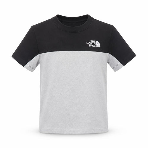 The North Face Unisex Kids Grey Black Short Sleeve Sports T-Shirt M
