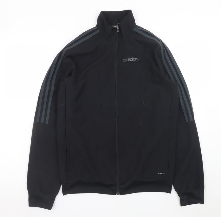 Adidas Mens Black XS Climalite Full Zip Sports Jacket