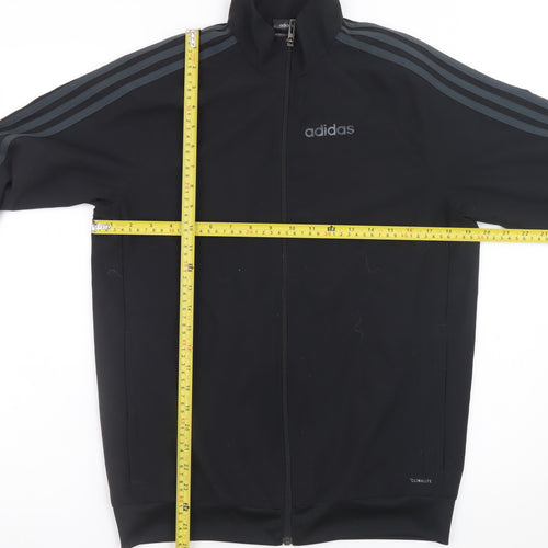 Adidas Mens Black XS Climalite Full Zip Sports Jacket
