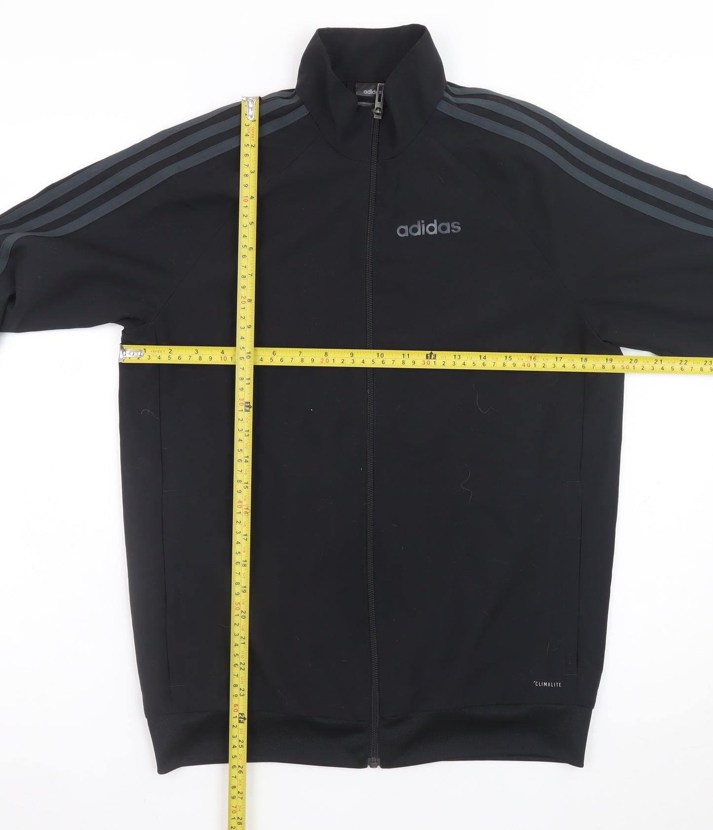 Adidas Mens Black XS Climalite Full Zip Sports Jacket