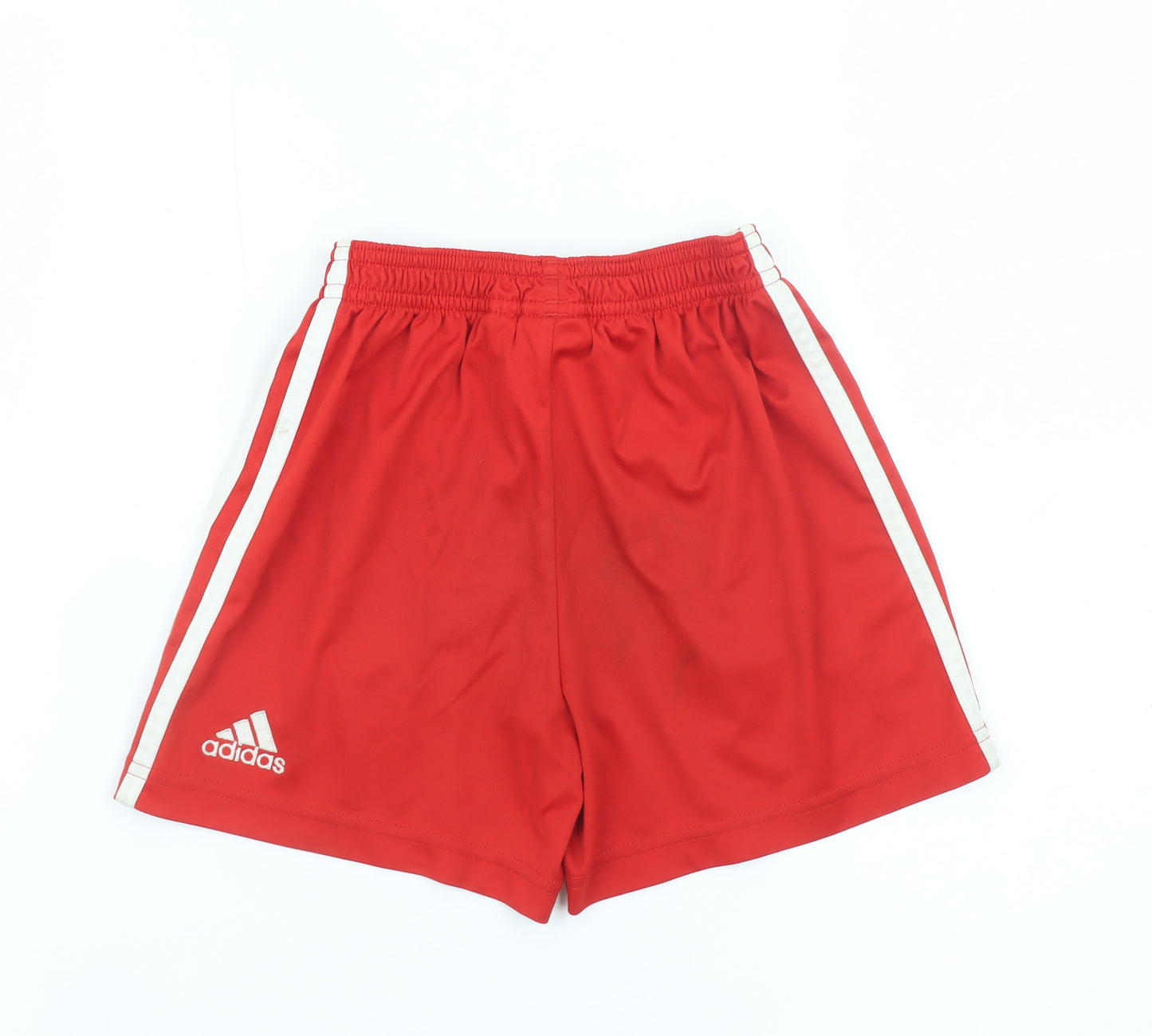 Adidas Boys Red Liverpool Football Club Athletic Shorts 6 Years