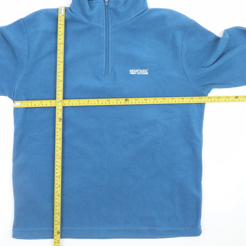 Regatta Men’s Blue 1/4 Zip Fleece Pullover Sweatshirt Size M