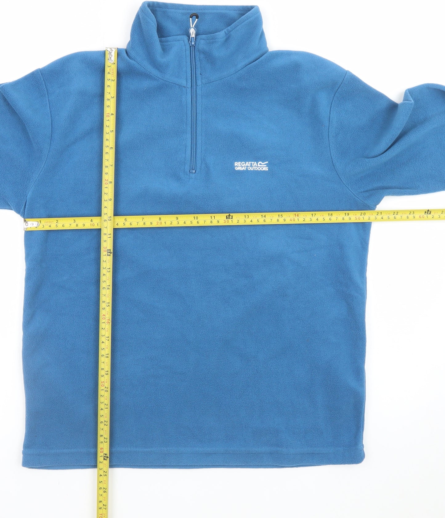 Regatta Men’s Blue 1/4 Zip Fleece Pullover Sweatshirt Size M