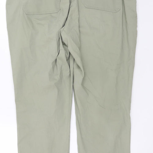 Dunnes Stores Women’s Green Cropped Cotton Trousers L